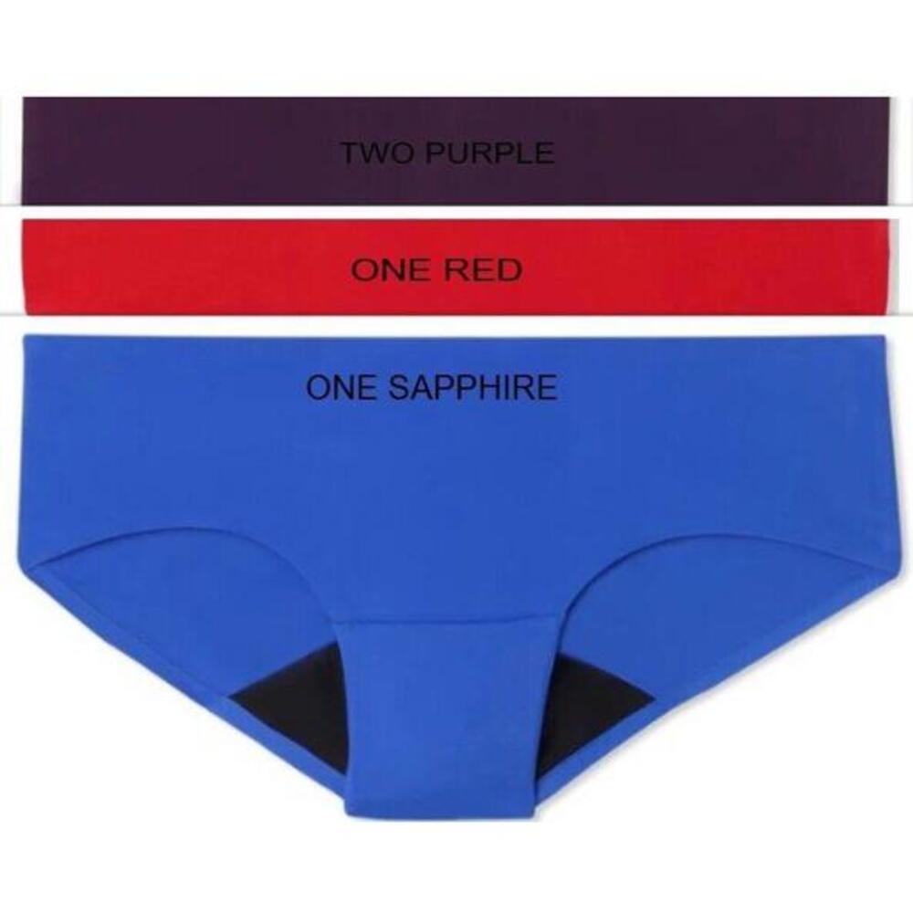 4 PAIR RUBY BLISS HIPSTER LEAK PROOF PERIOD PROTECTION PANTIES VARIETY WOMEN 3XL